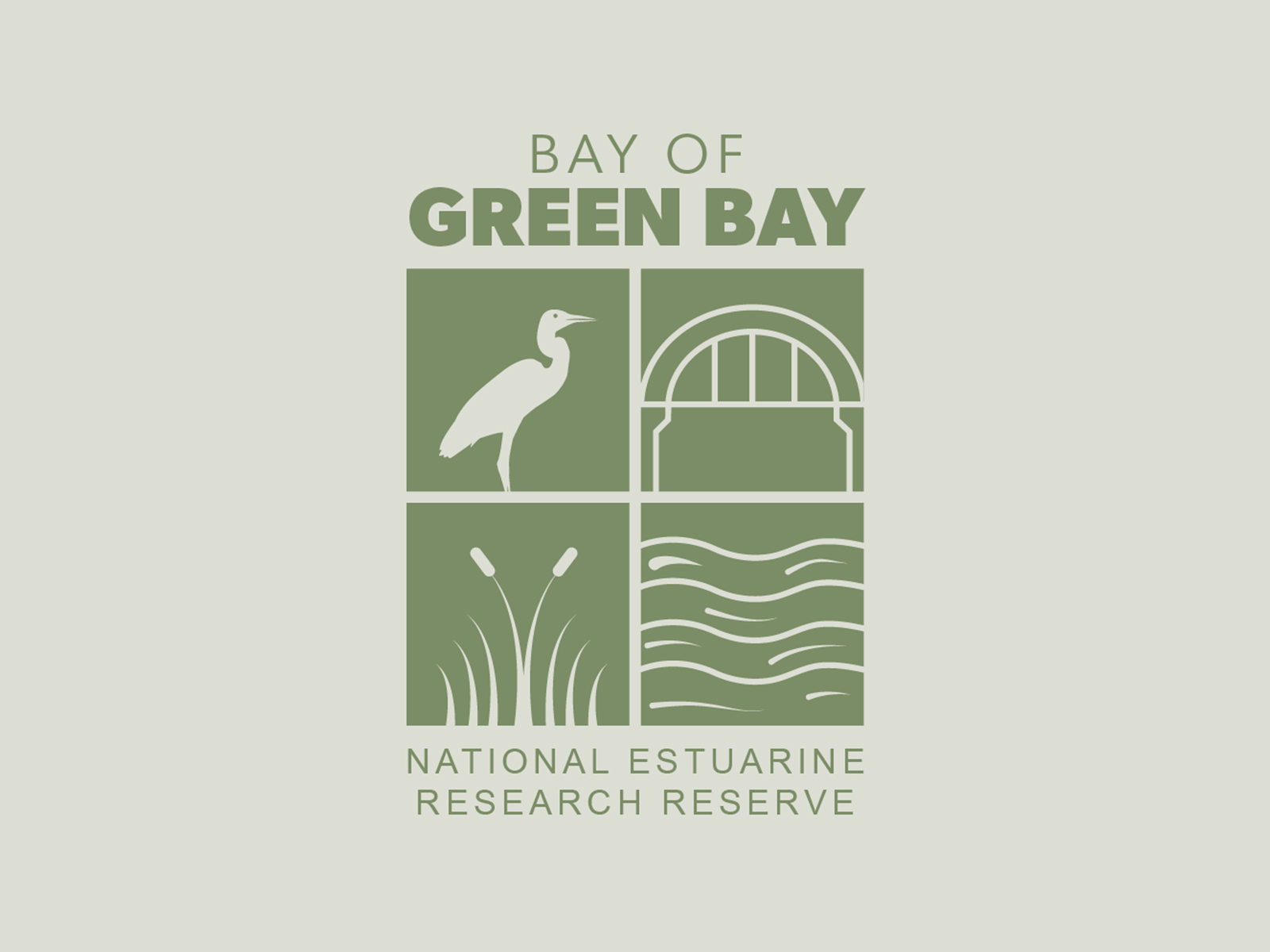 logo design for the Bay of Green Bay National Estuarine Research Reserve