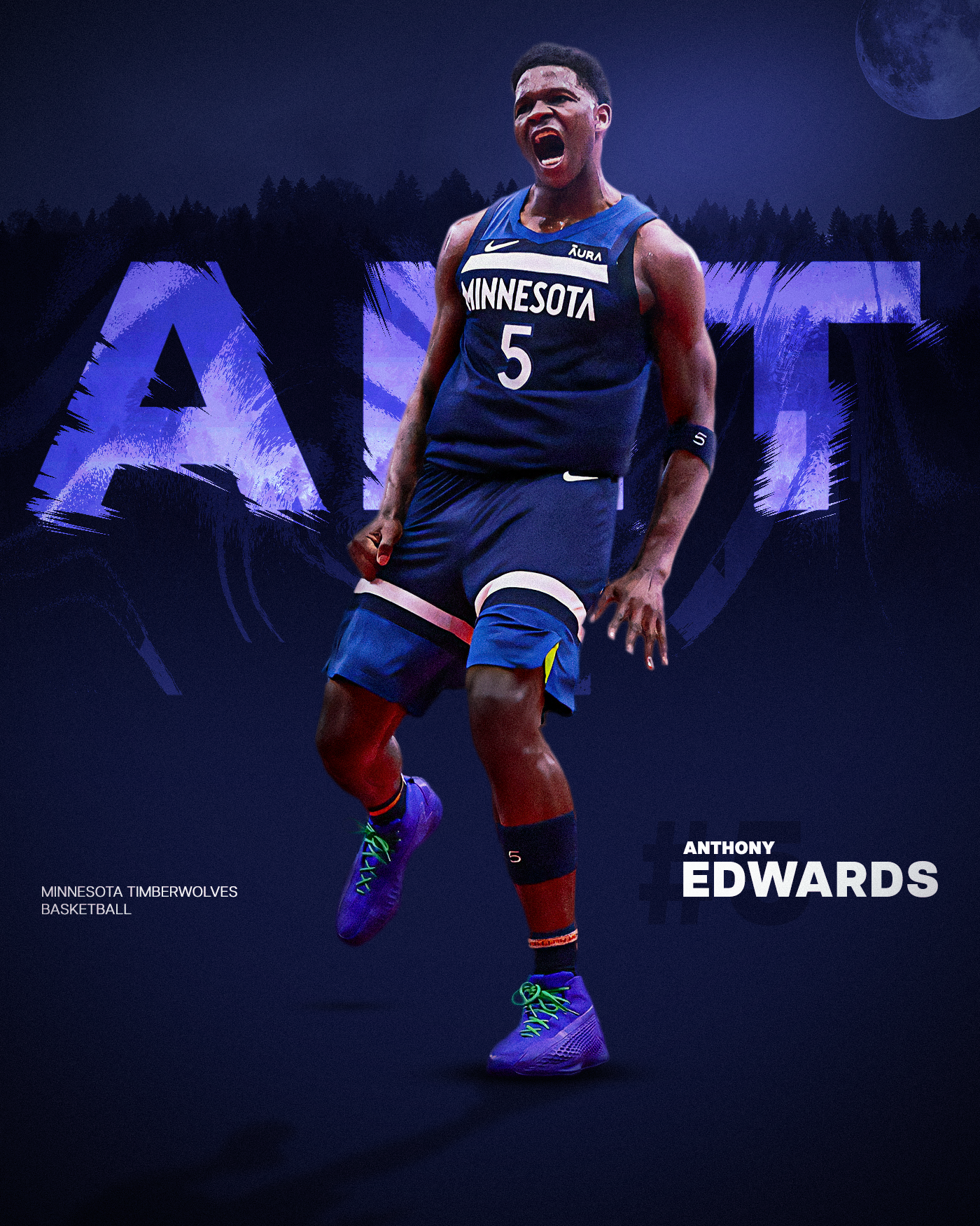 anthony edwards sports graphic