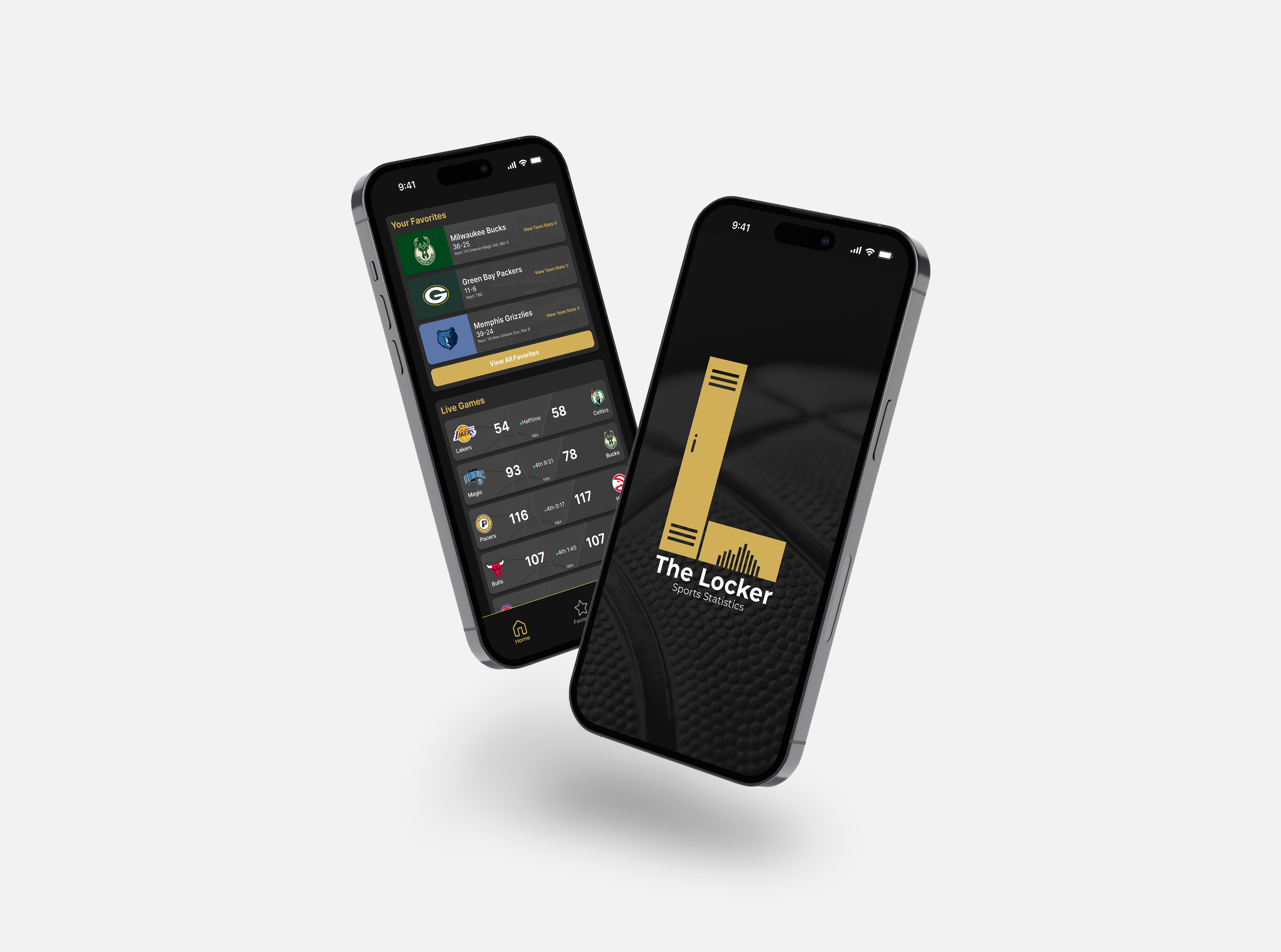 The Locker Sports Stats App Design