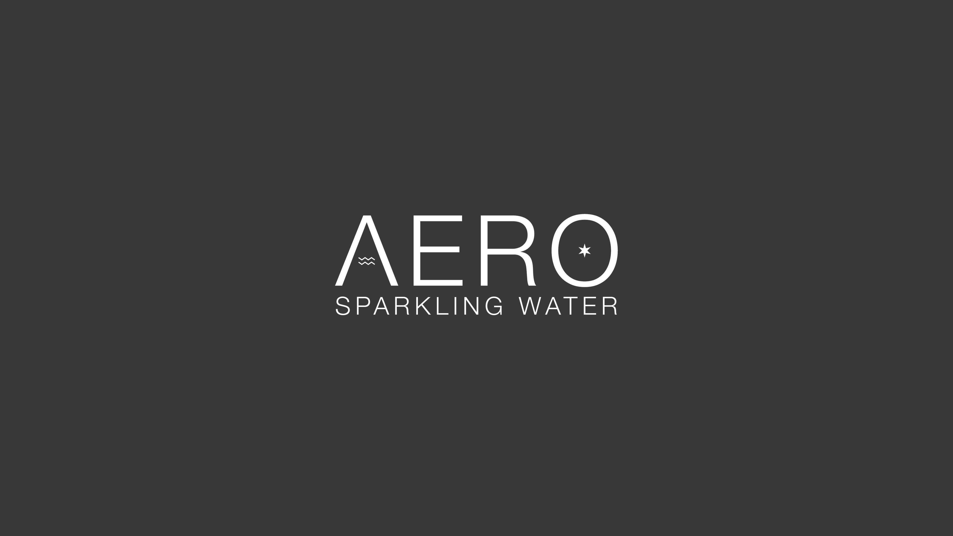 Title slide of Aero Sparkling Water brand guidelines