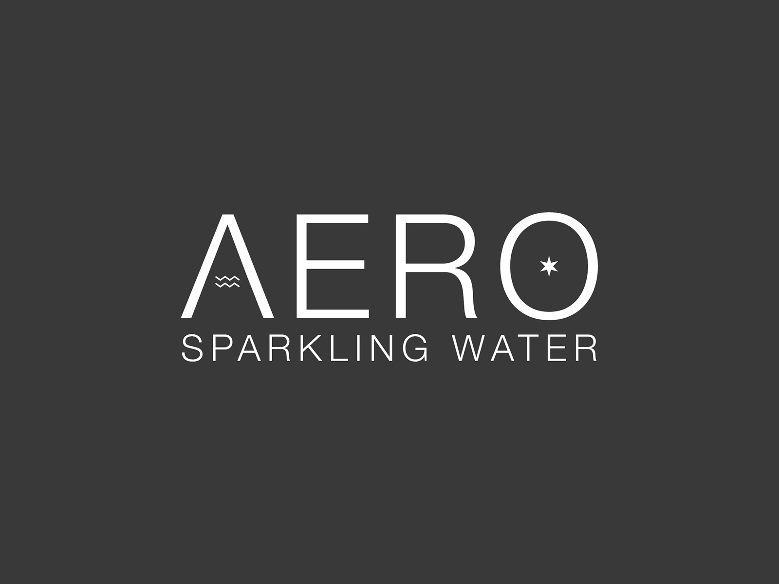 six pack packaging design of Aero Sparkling Water
