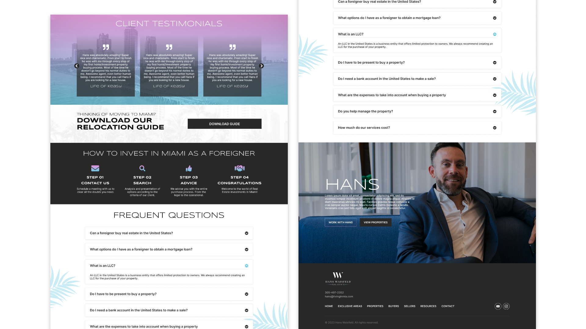 Hans Waisfeld web design
