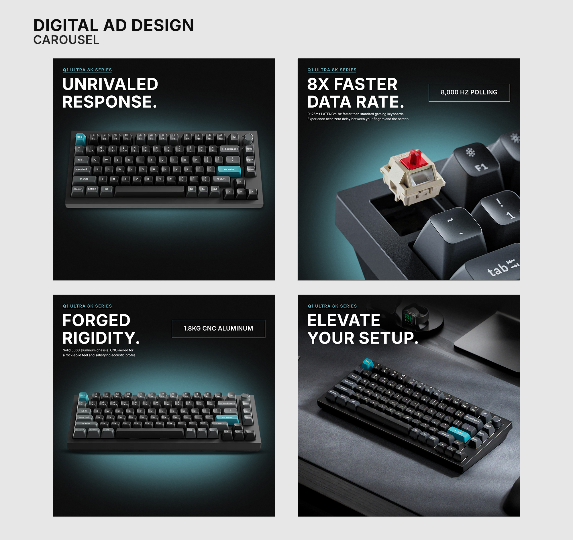 keychron digital advertising social media post designs