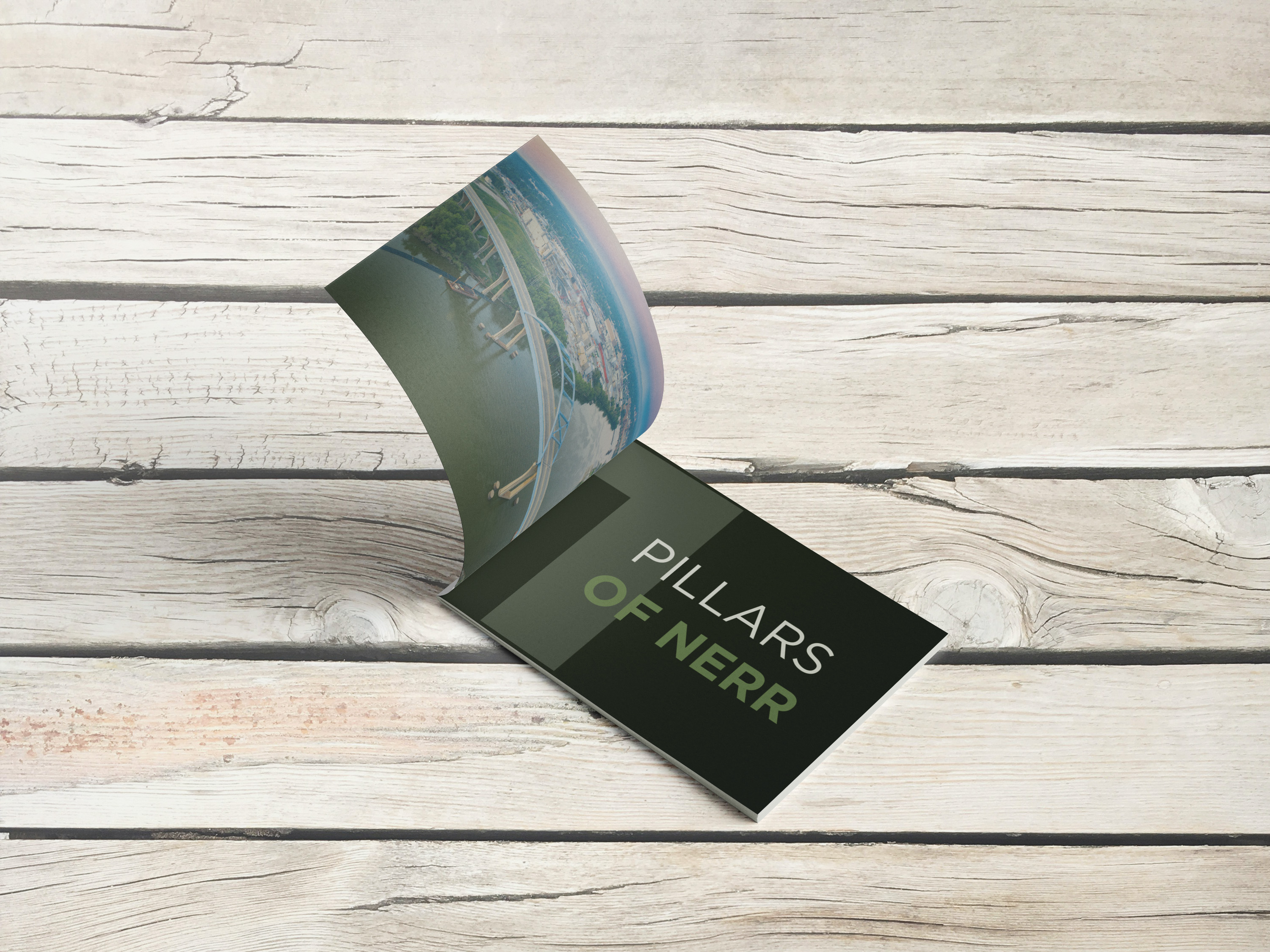Bay of Green Bay National Estuarine Research Reserve brand vision book mockup