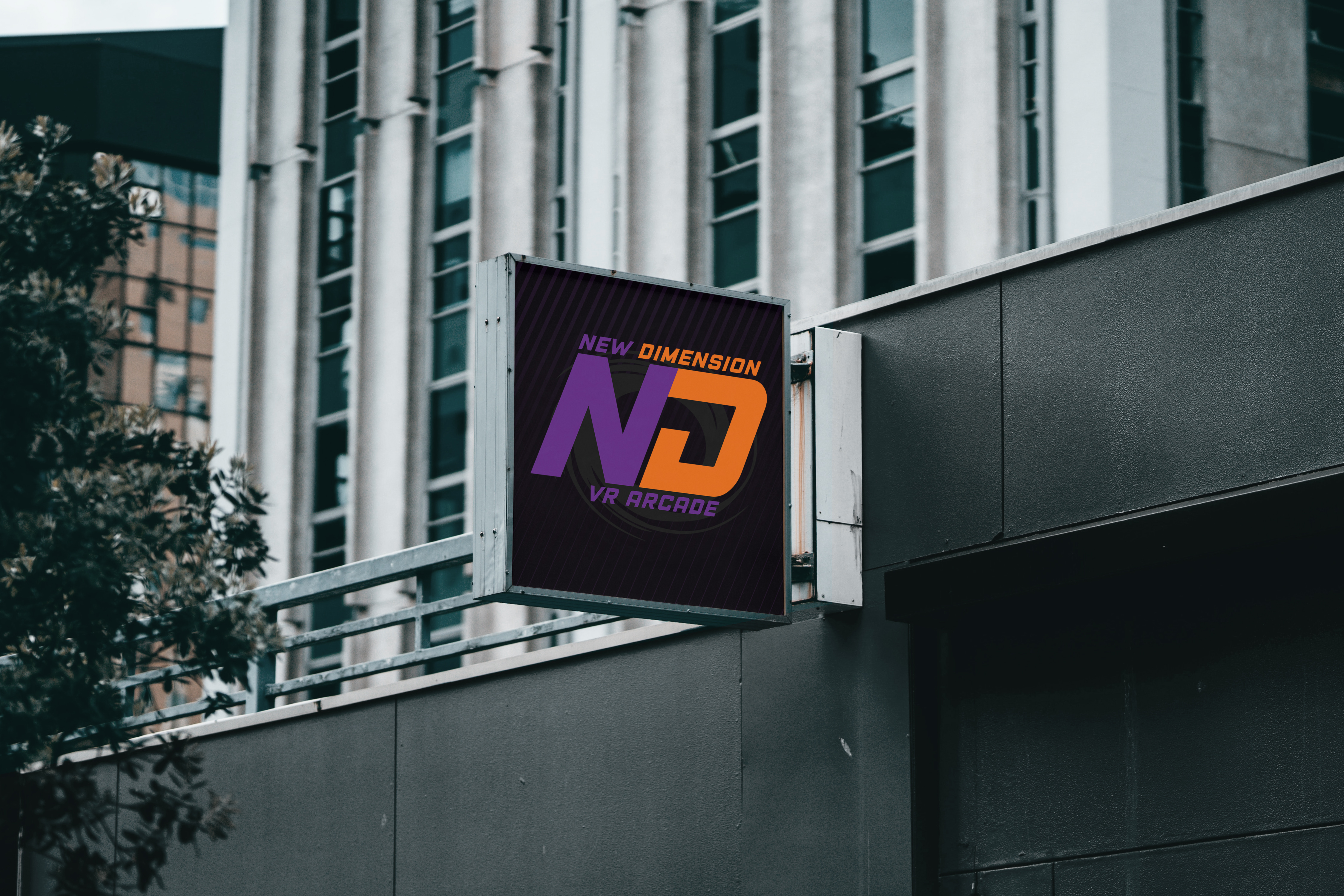 new dimension entrance sign
